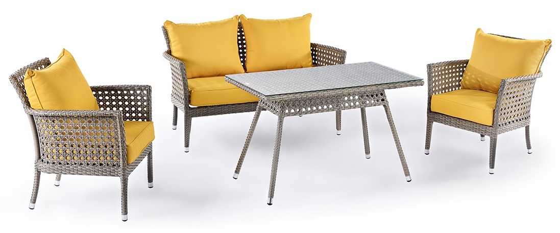 rattan furniture in the garden luxury modern stylish