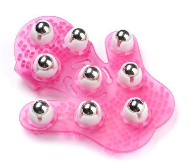 Massage gloves with 9 massage spheres