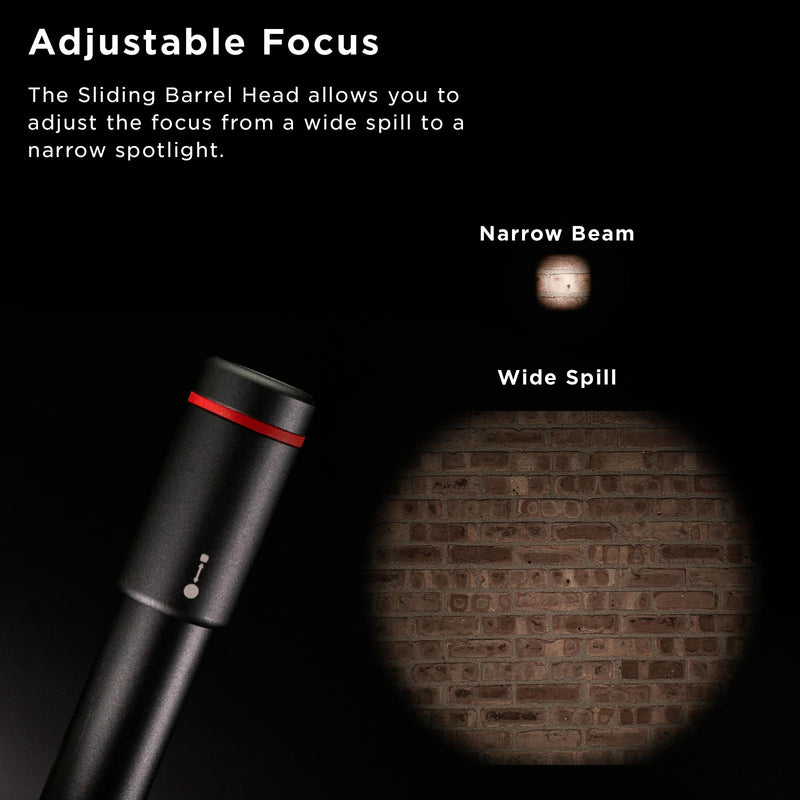 compact LED flashlights adjustable focus