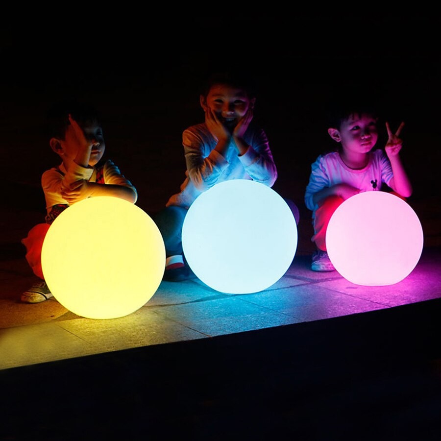 led glowing ball rgbw