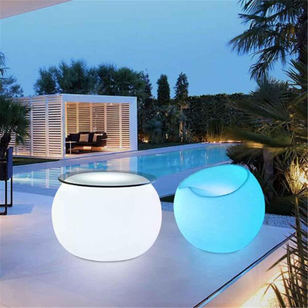 LED table on the terrace or garden