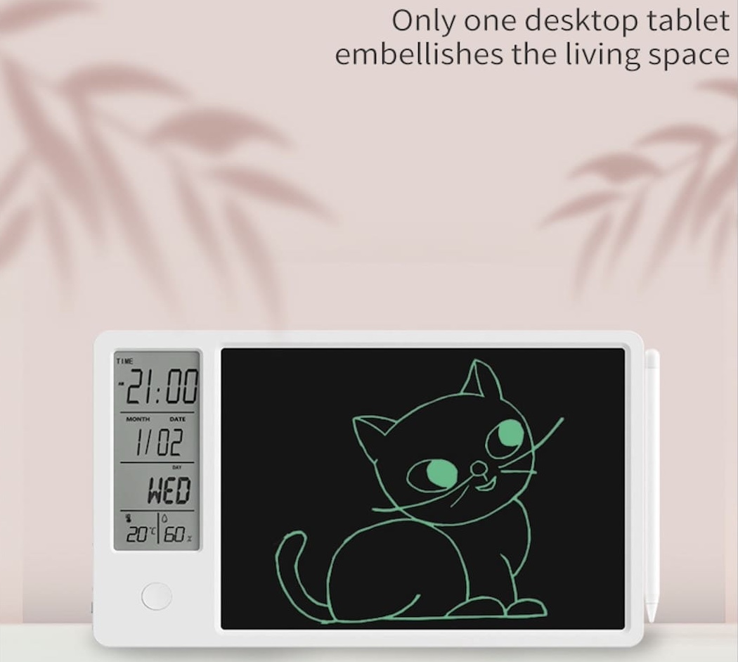 calendar Digital LCD with notebook smart for writing drawing