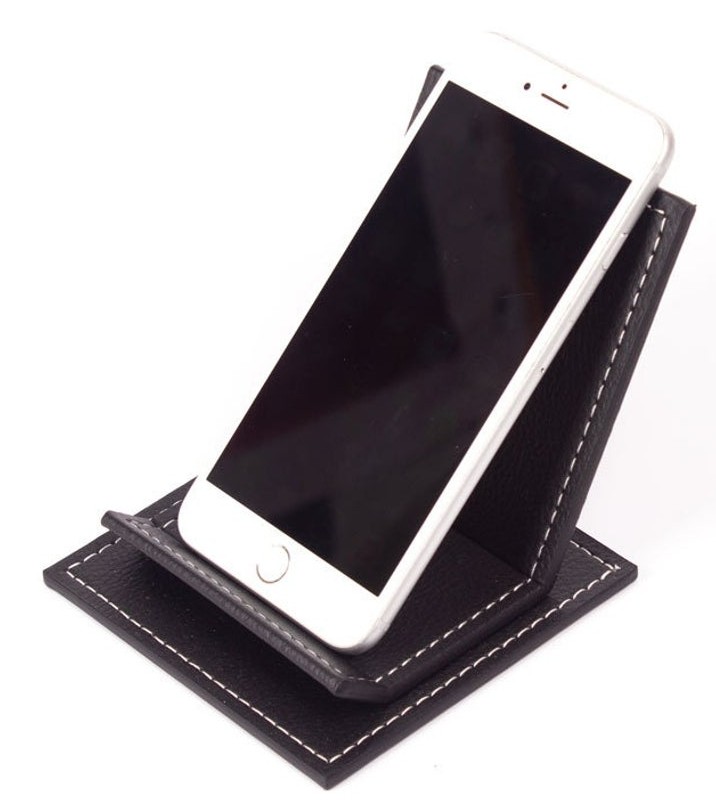leather cell phone stand