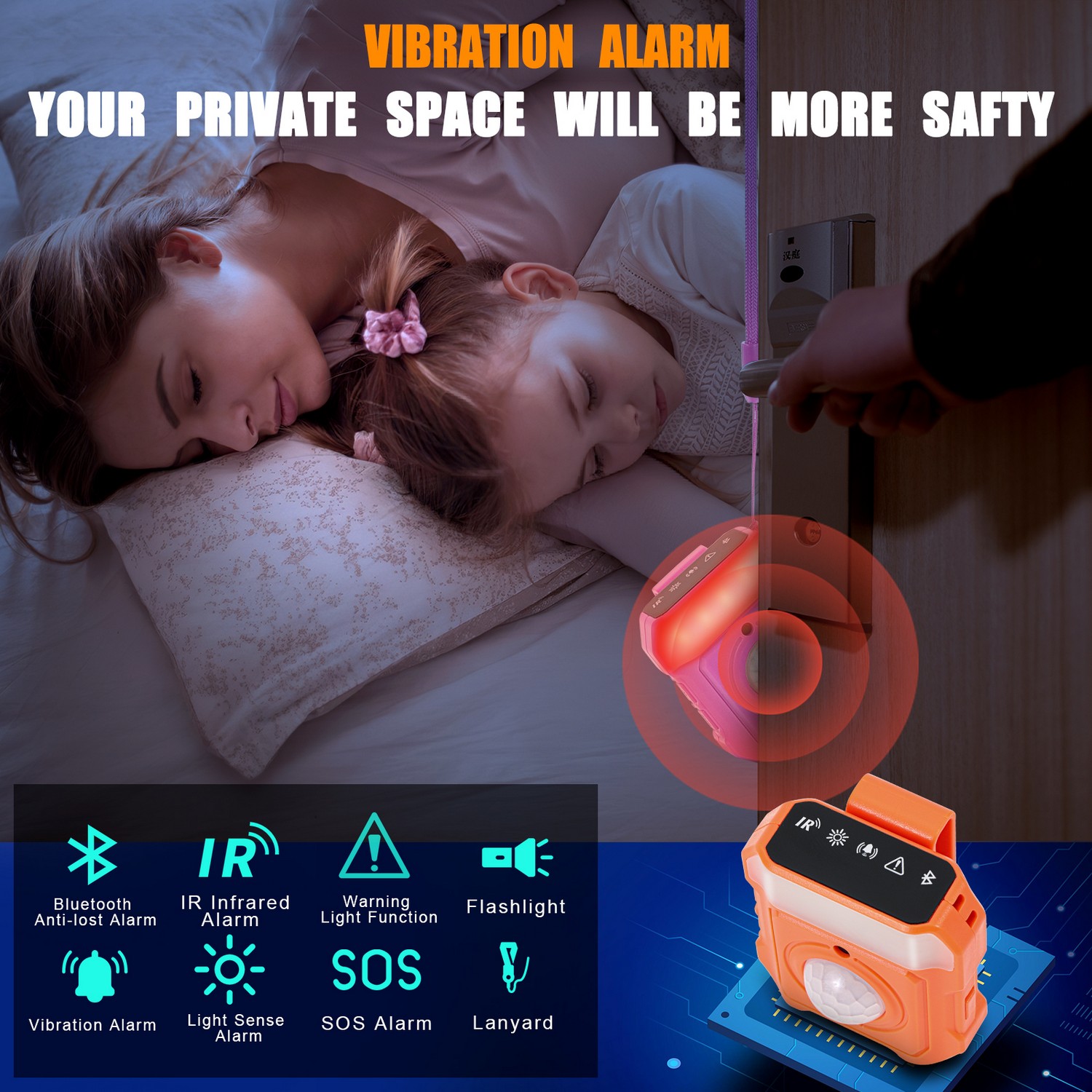personal security alarm - vibrating alarm