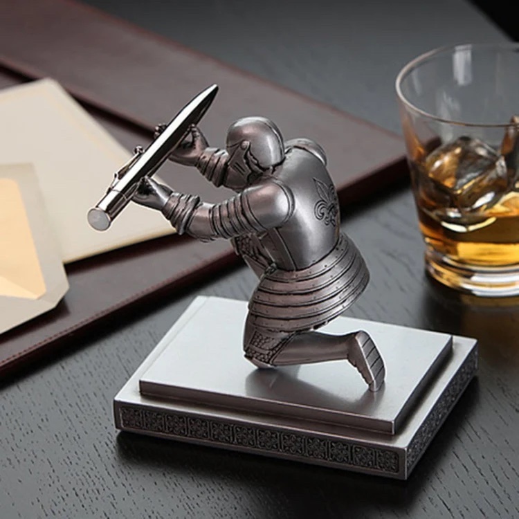pen holder in the shape of a knight