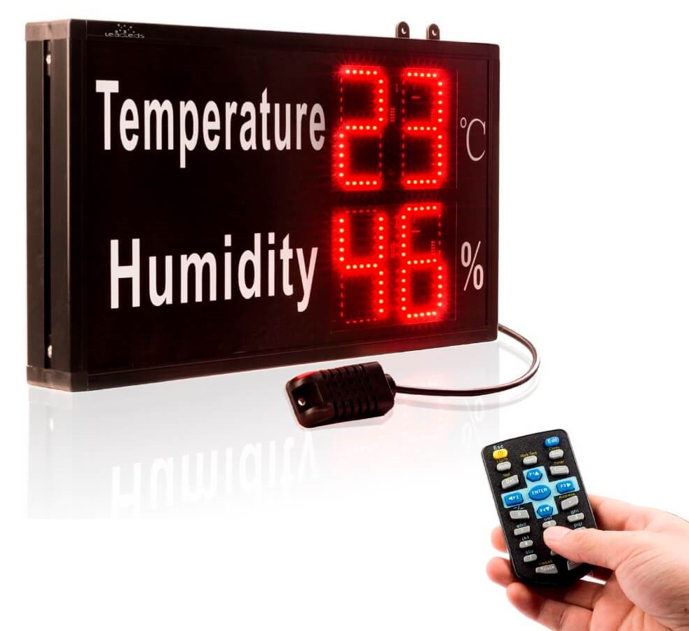 Ice panel with temperature and humidity meter