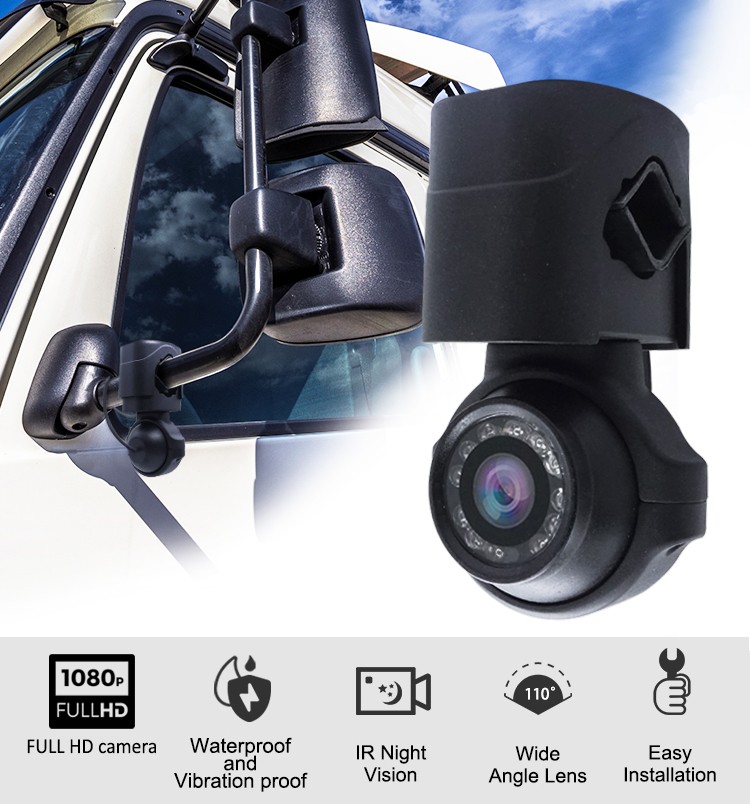 indoor and outdoor camera with 12 IR LED night vision + IP69K + f3,6mm lens