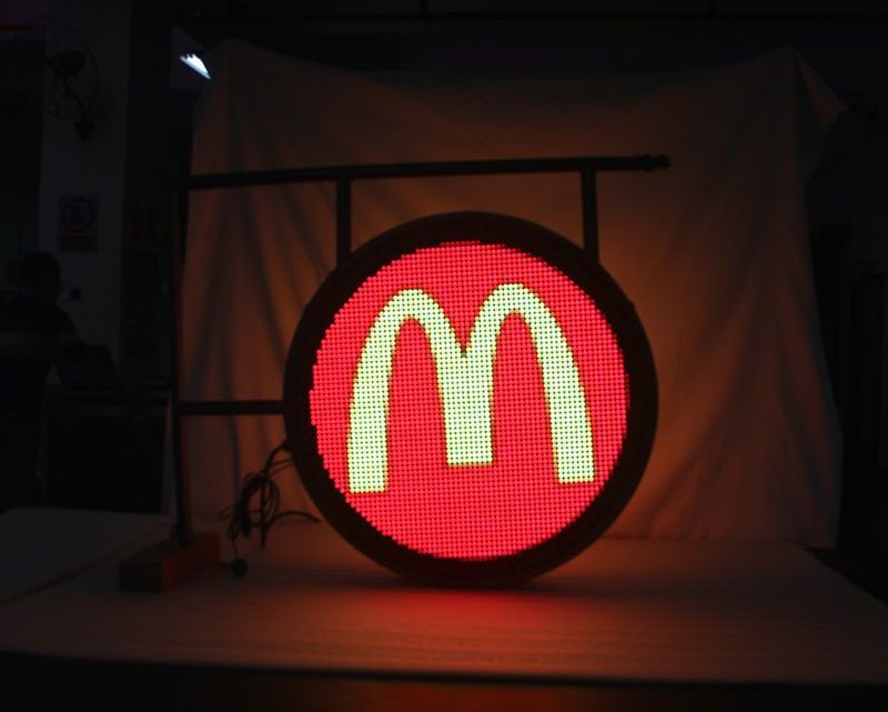 round LED display