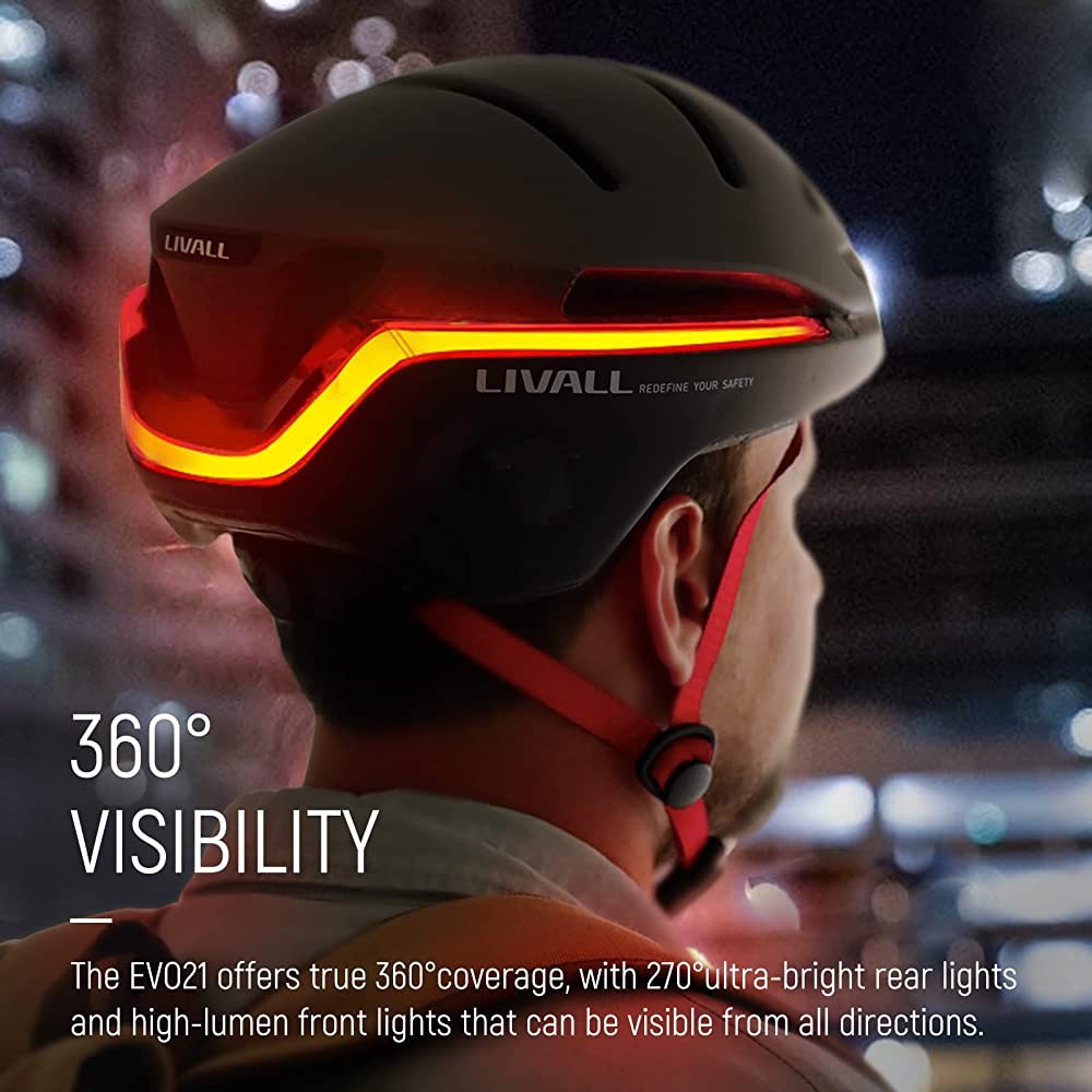 Livall bicycle helmet led light