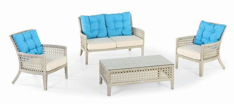 Rattan seating set for the garden, terrace