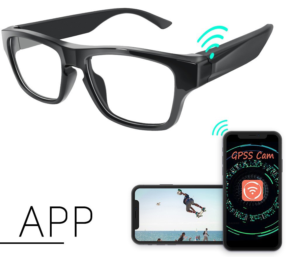 glasses with wifi camera - gpss cam application wifi set