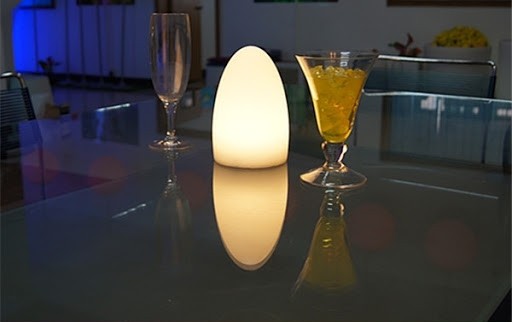 stylish light on the table - egg
