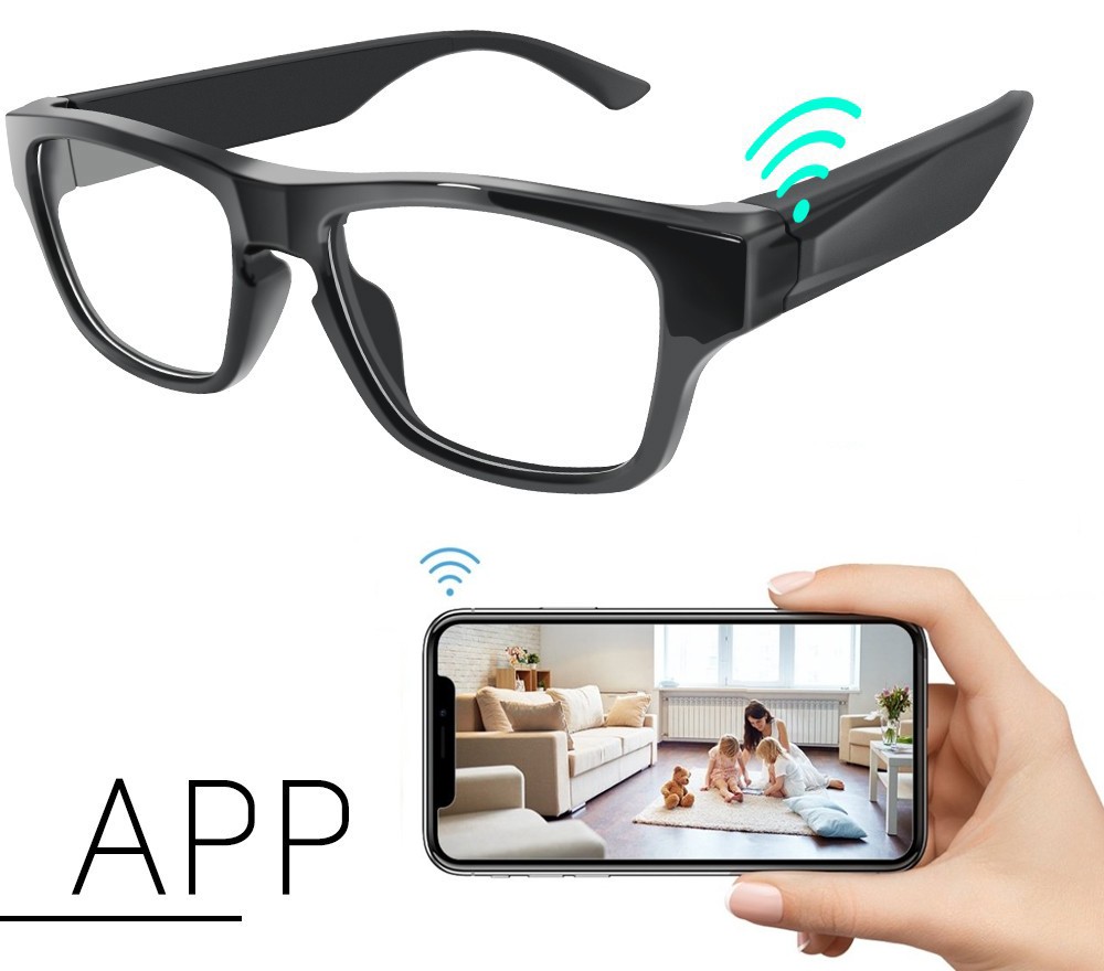 spy glasses with hd camera wifi stream via mobile phone