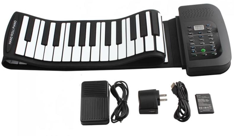rolling piano - piano keyboard made of silicone