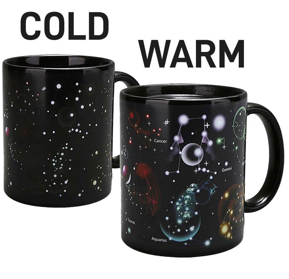 magic mug with night sky color changing