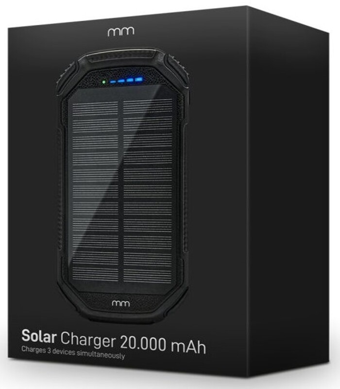 external mobile charger solar power bank battery 20000 mah