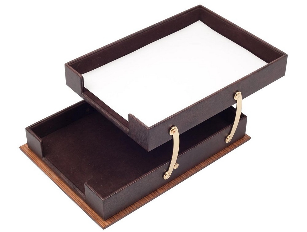 wooden document tray