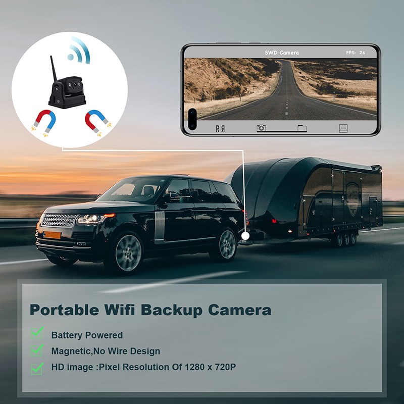 wifi car camera mobile phone with a magnet