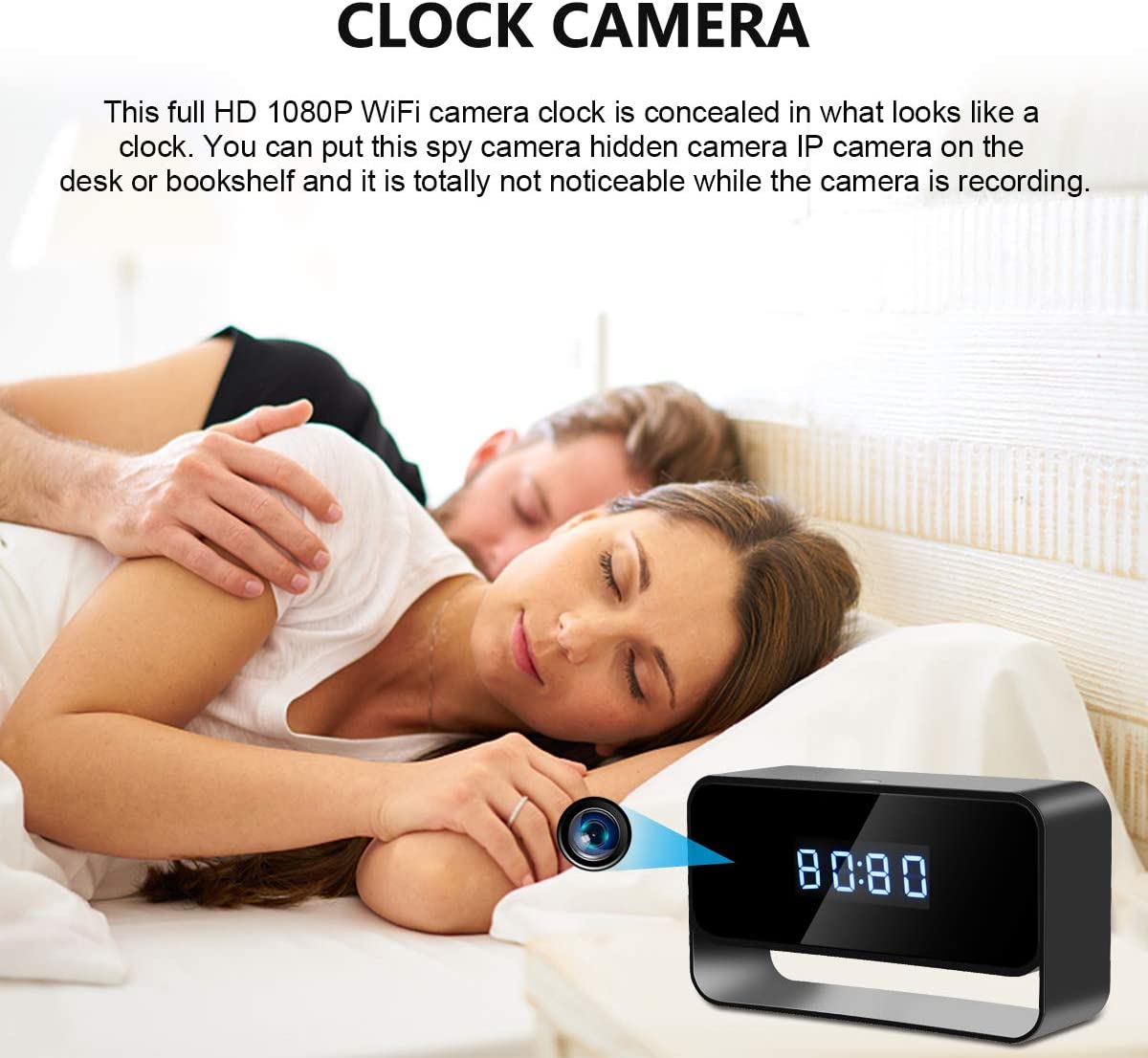night vision camera in alarm clock