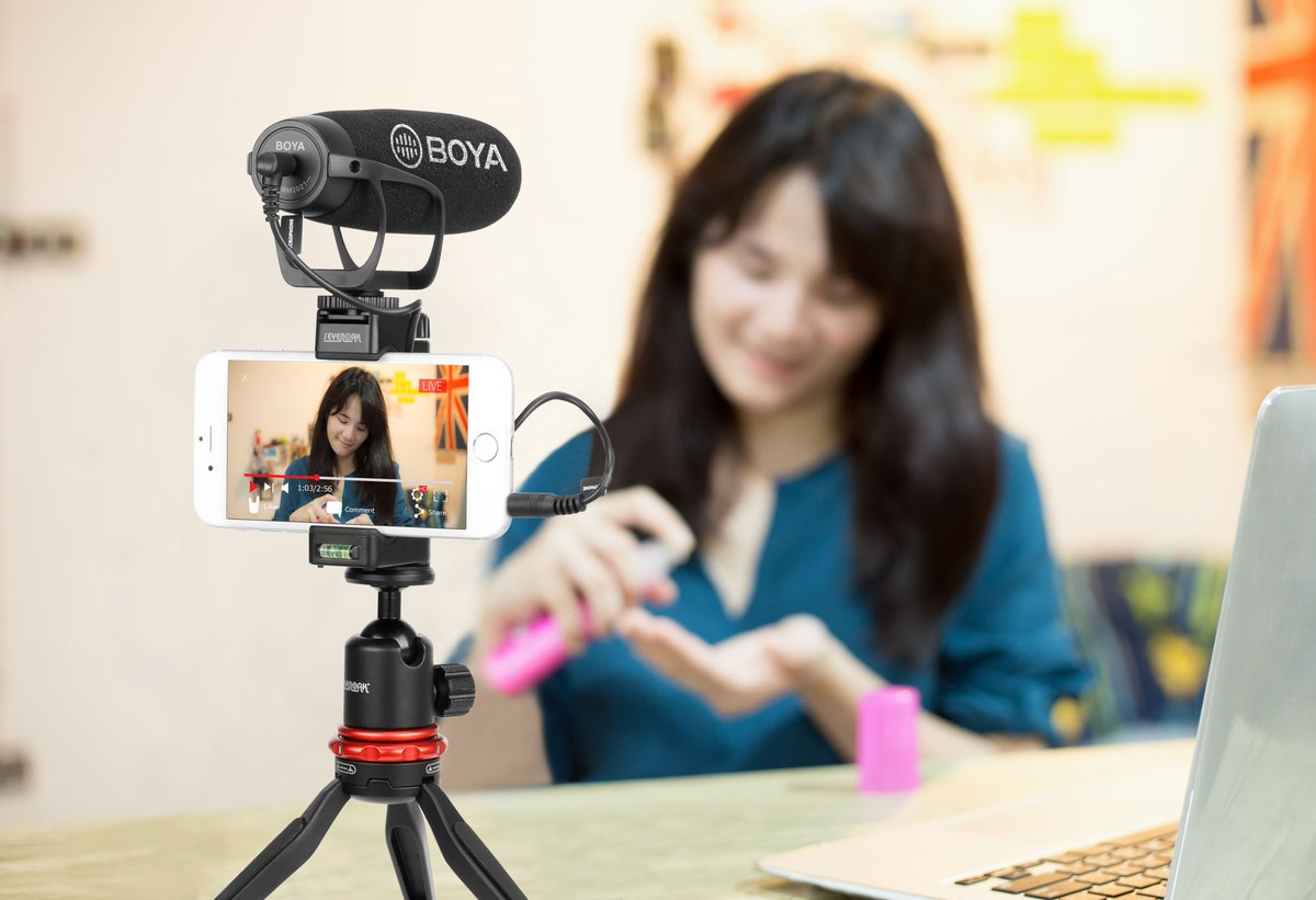 boya condenser microphone for photo camera