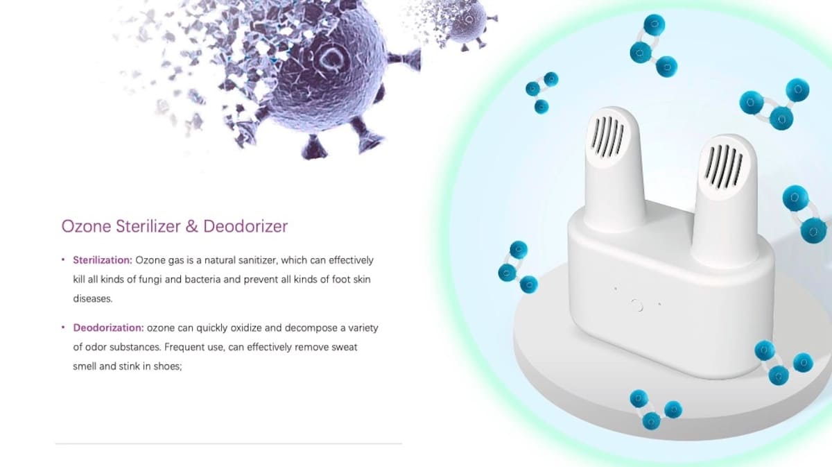 portable shoe disinfection - ozone boot cleaner dryer