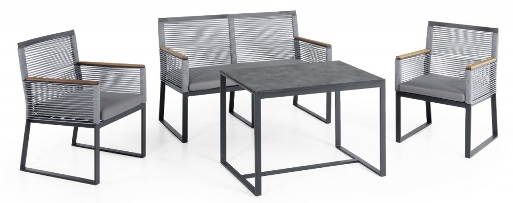 terrace seating metal outdoor aluminum modern