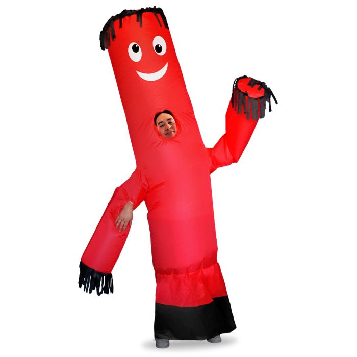 Inflatable Man suit red with fan