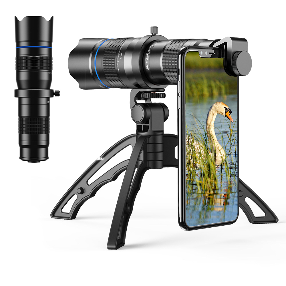 Mobile phone lens with zoom telephoto lens for mobile phones