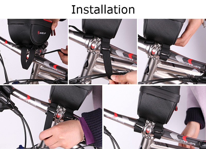 bicycle case installation velcro strap