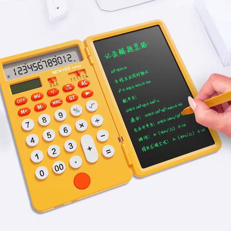 solar calculator and erasable LCD tablet