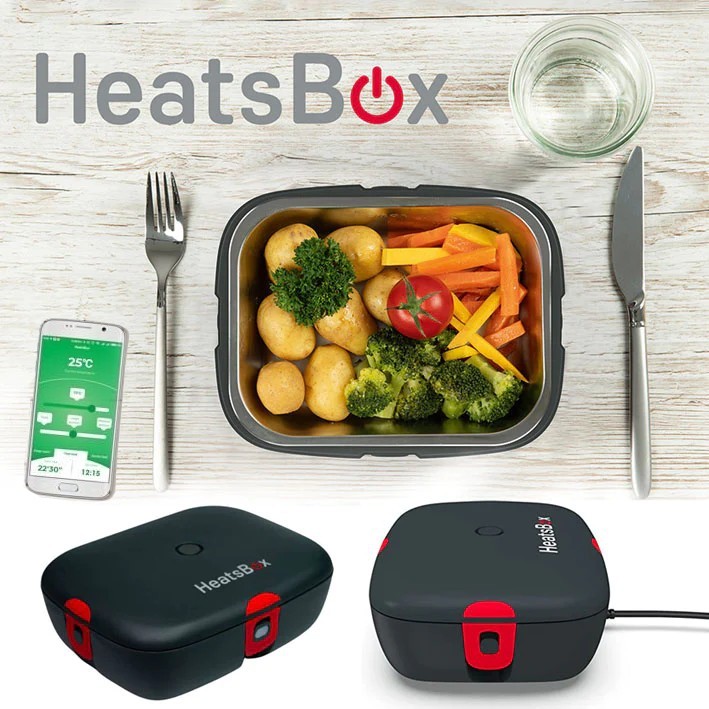 Heated lunch box - electric heat food box with smartphone APP