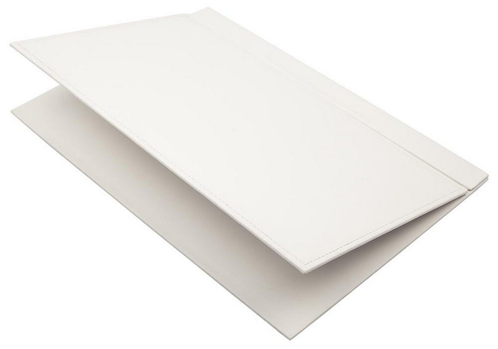 white leather writting pad