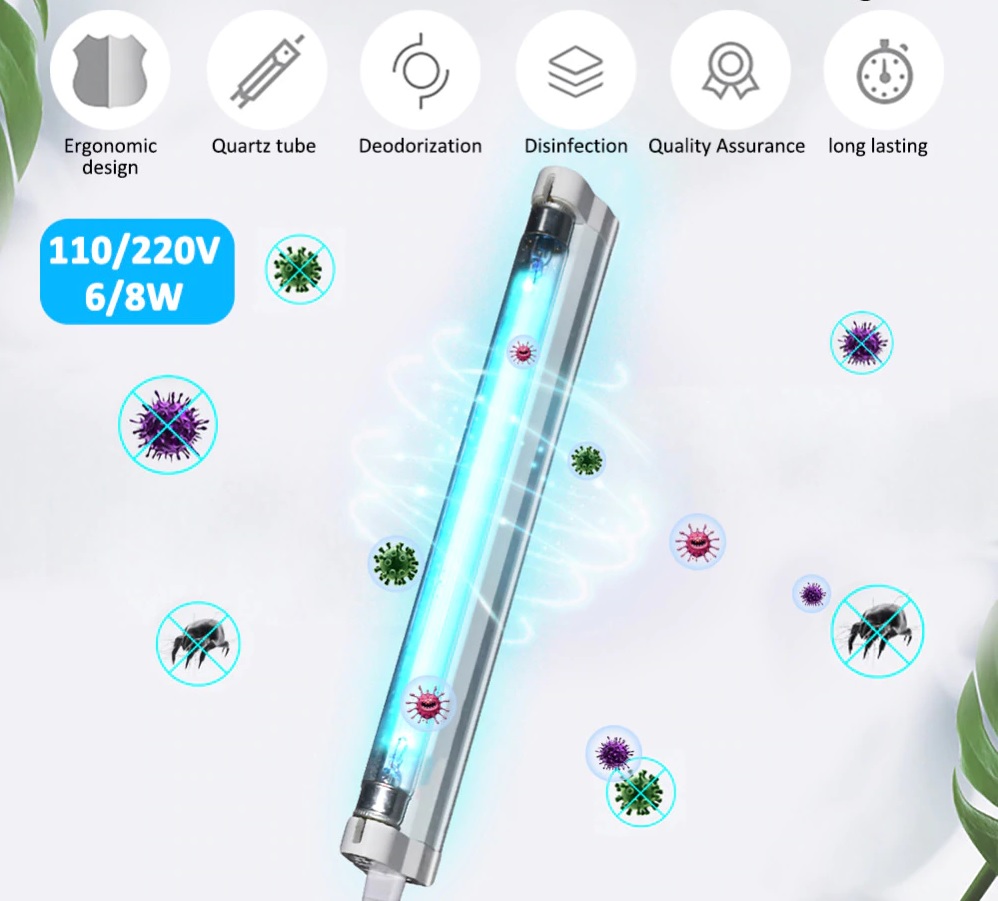 UV Sterilizer Light Ultraviolet UVC Tube Disinfection Ozone Germicidal Lamp Bulb