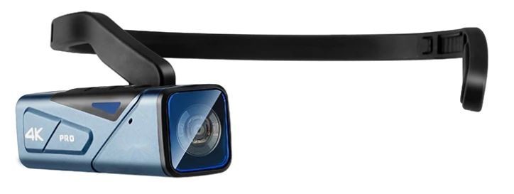 head-mounted vlogging camera with live image monitoring via the Internet