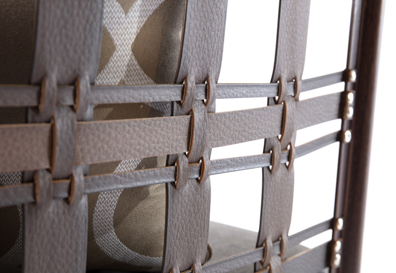 seating on the terrace, artificial rattan weave