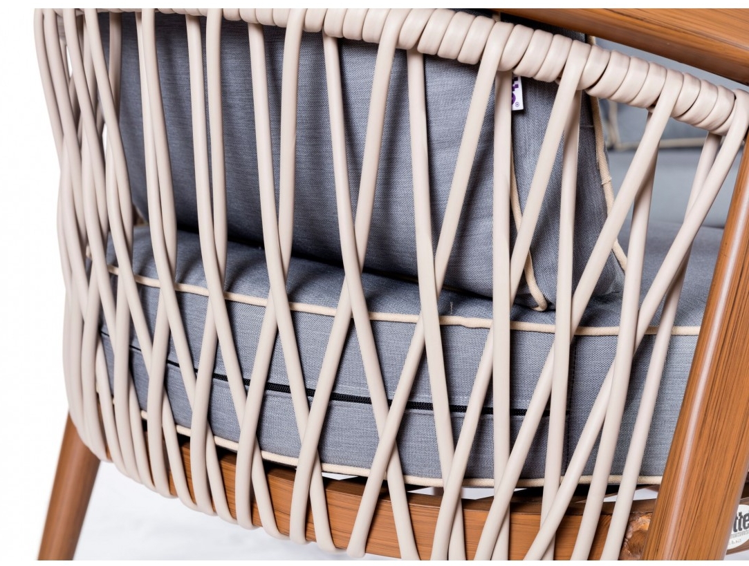 weave rattan furniture on the terrace