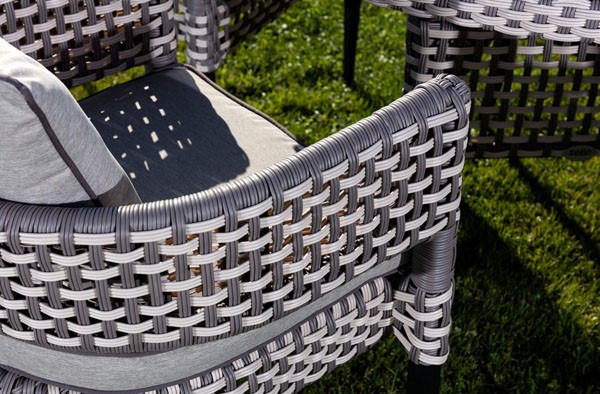 woven rattan chair for the garden terrace gazebos