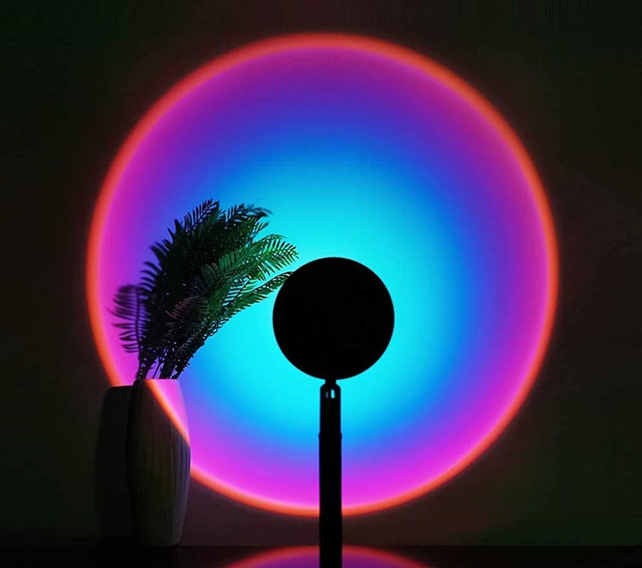 sunset ufo lamp round light for photography, color control via APP