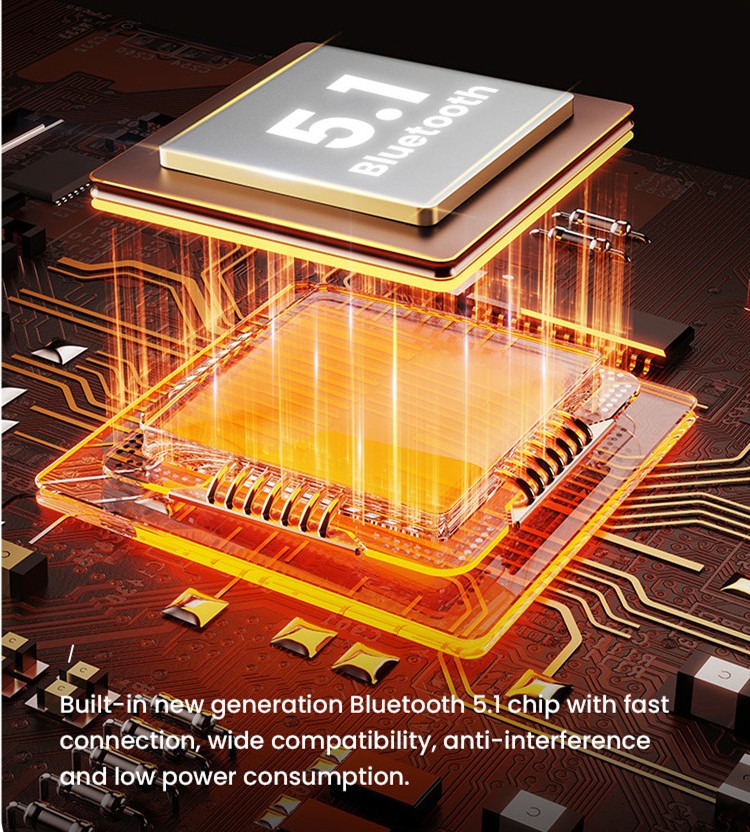 bluetooth Built-in - Bluetooth 5.1 new generation chip