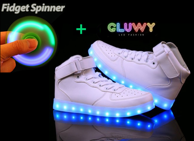 LED Shoes - white Sneakers | Cool Mania