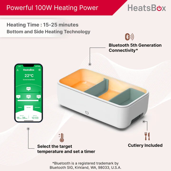 heated box smart electric lunch box for food