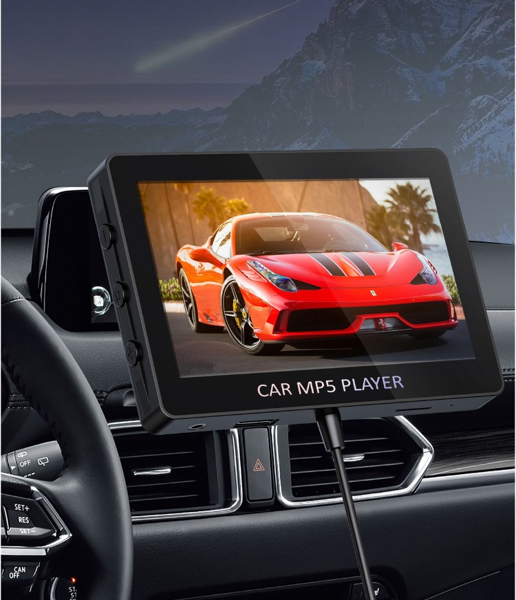 mp5 car player video display monitor player for the car