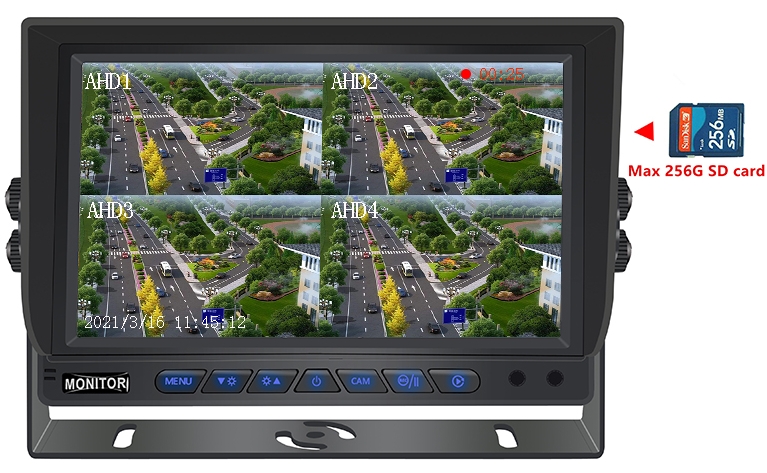 car monitor 10 inch supports 256GB sd card