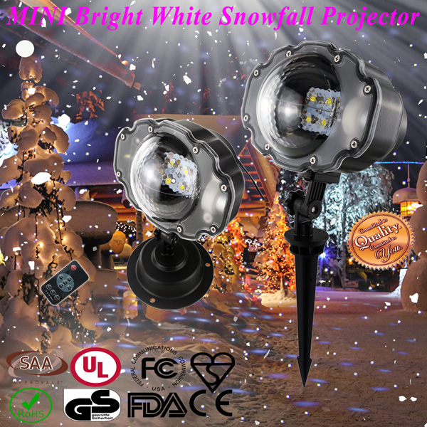Snowflakes LED projector Exterior and interior projection