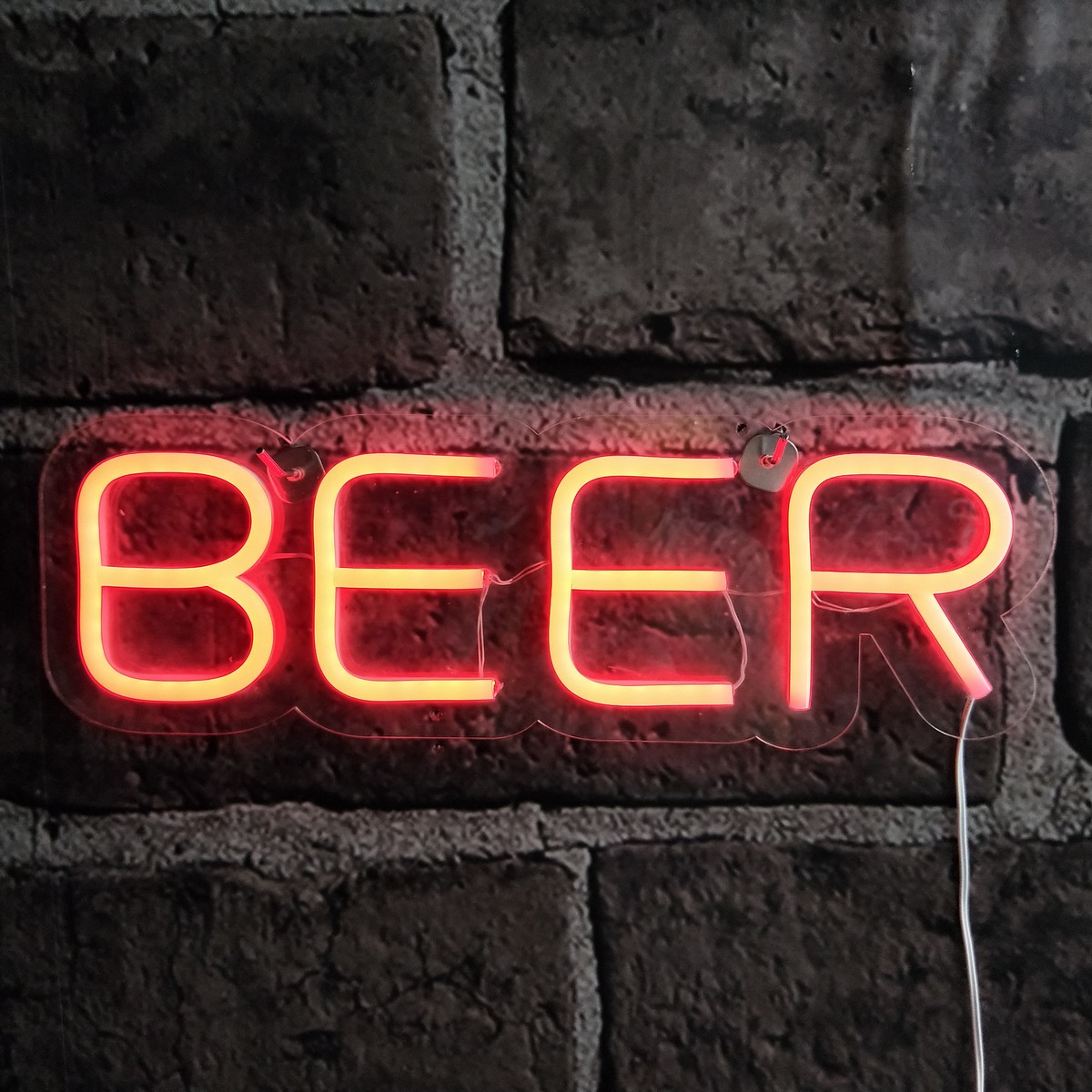 Details about   Acrylic Neon Sign Light Decor Gift Blue Lightning Shaped Pub Beer Neon Signs Led 