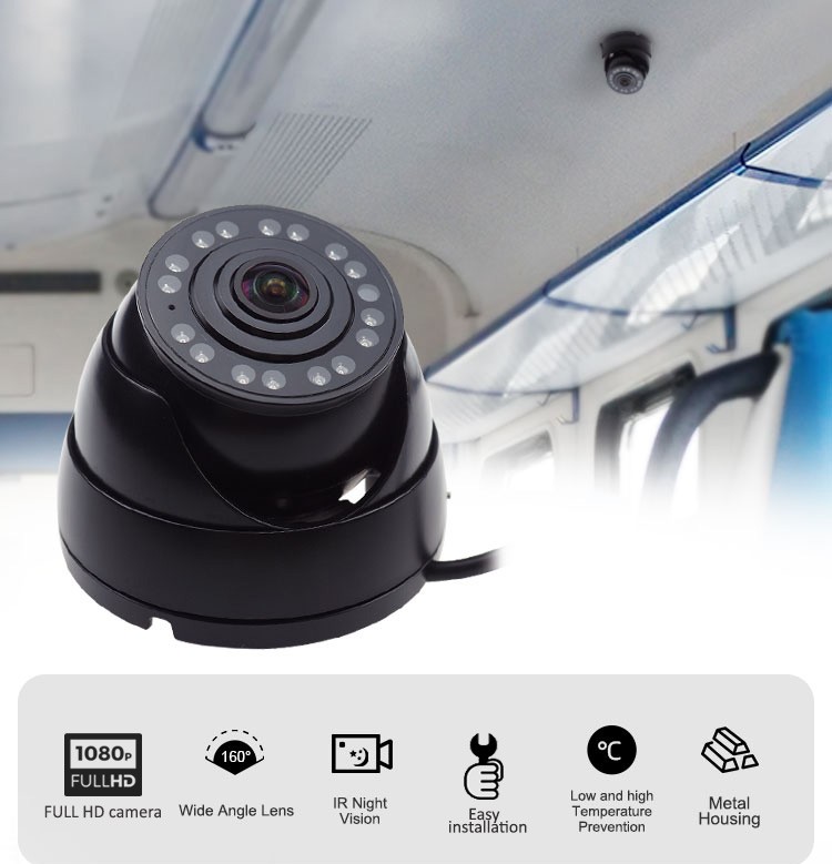dome mini camera for bus taxi vans with night vision