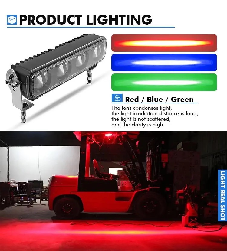 safety light red green blue for vehicles machines