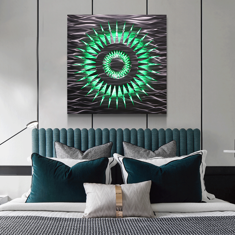 led painting on the wall 3d Aluminum