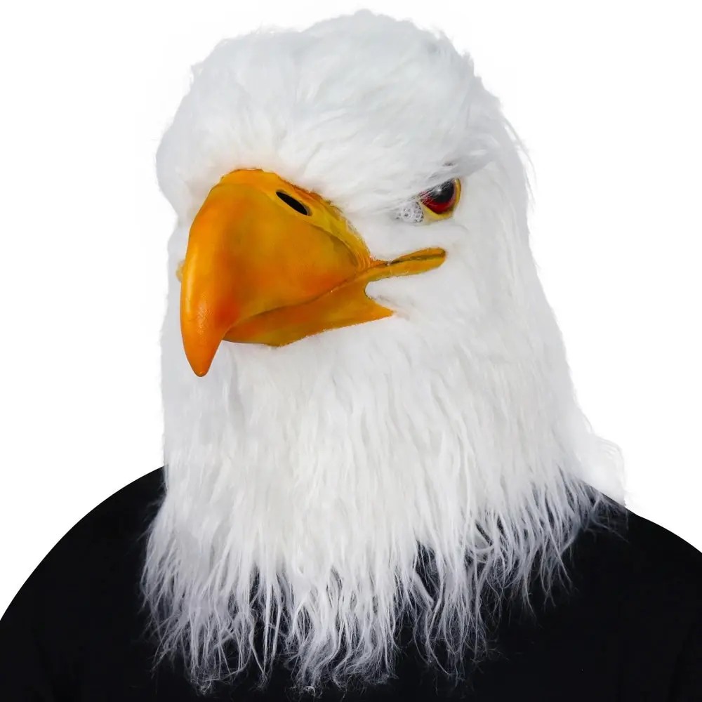 white eagle silicone mask face head