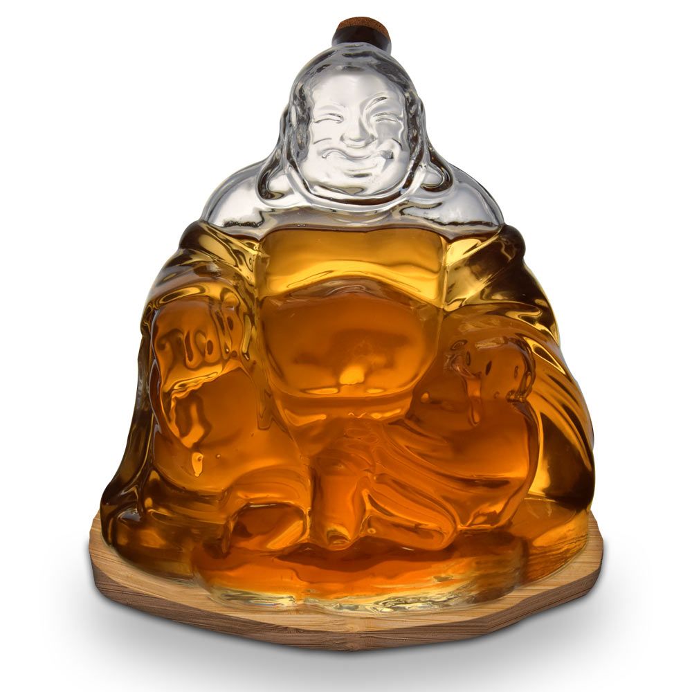 Buddha decanter carafe for rum, whiskey or bourbon